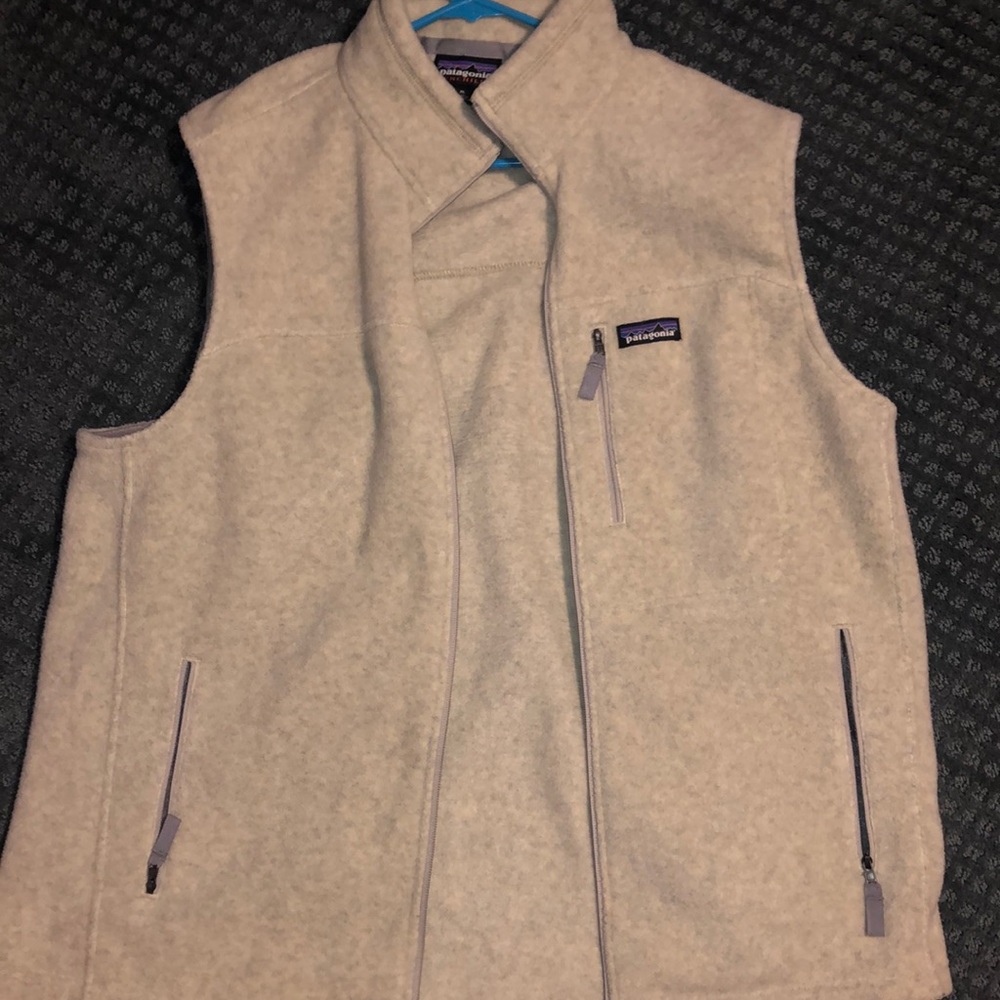 White Patagonia Synchilla vest